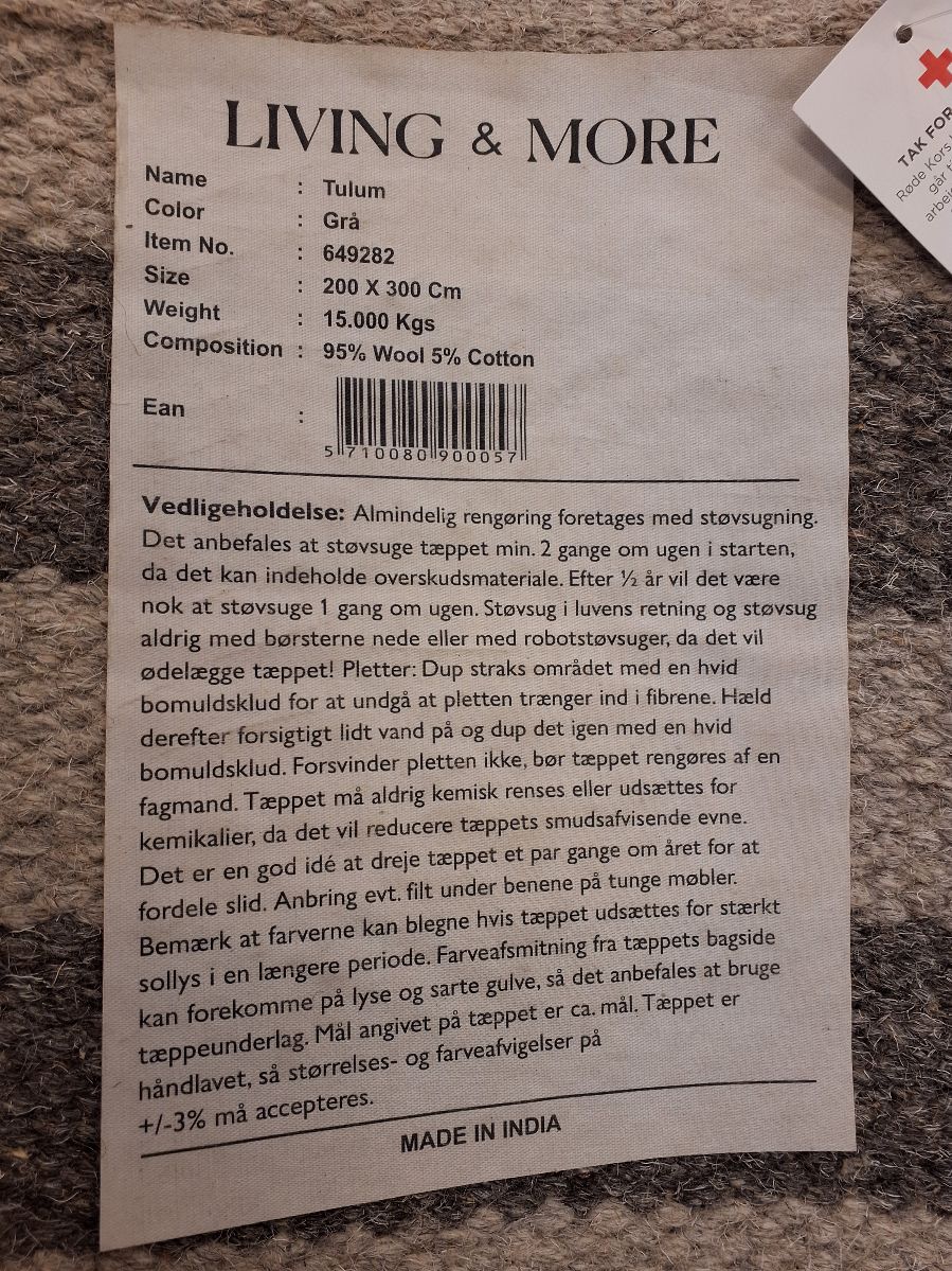 Tulum Uldtæppe til gulv